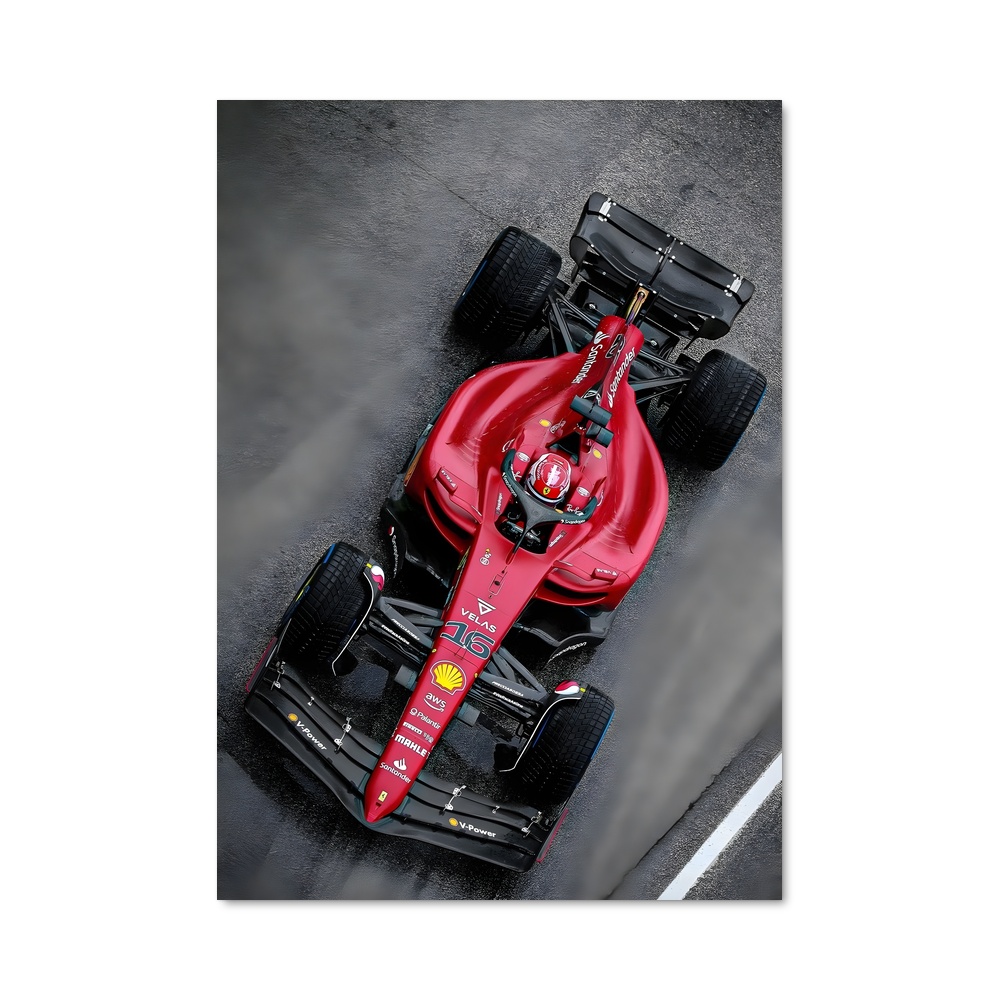 Poster Ferrari Vitesse aérodynamiques